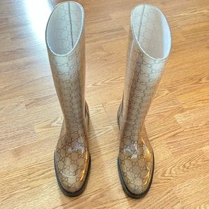 Gucci Rubber Rain Boots